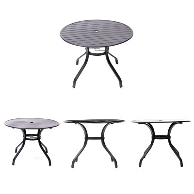 Table de salle à manger en acier
