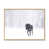 Toile avec cadre flottant brun