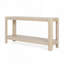 Console moderne de style campagne moderne au design minimaliste élégant avec placage en bois de qualité supérieure et coins arrondis pour un vestibule élégant et fonctionnel-898546066