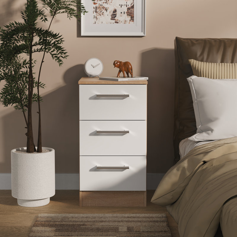 Devon 37cm W Manufactured Wood Bedside Table