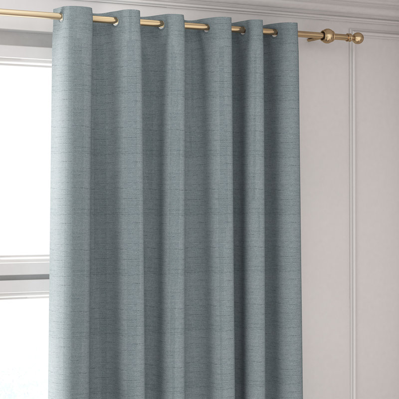 Shifflett Blackout Curtain Pair, 168 W x 137 D cm, Grey