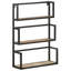 Alchiba 3 Piece Mango Solid Wood Tiered Shelf with Reclaimed Wood-1604661425