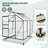6.2 ft x 6.2 ft Walk-in Aluminum Frame Polycarbonate Hobby Greenhouse-92441691-114500706