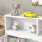 Nook Floor Bed with Bookcase & Guardrails-115684262-115684263