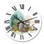 Hérisson avec forêt sauvage et herbes de jardin - Horloge murale traditionnelle-171042796