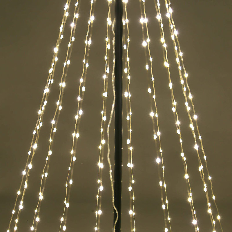 35cm Indoor / Outdoor Rope Lights, Warm White, 213.4cm H x 35cm W x 35cm D