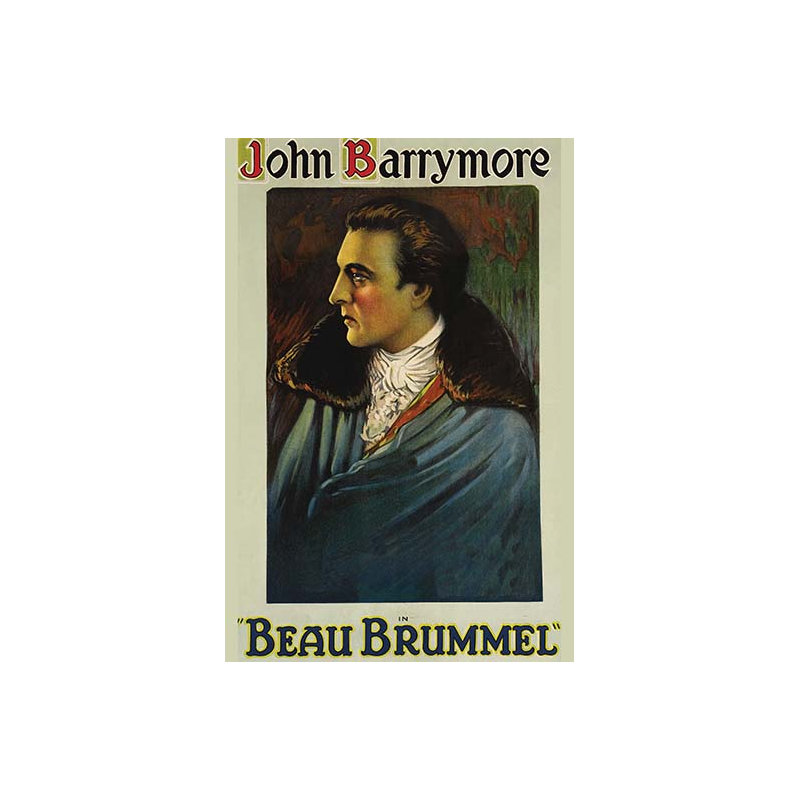 Beau brummell-impression non encadrée, H 66 po x l 44 po x P 1,5 po