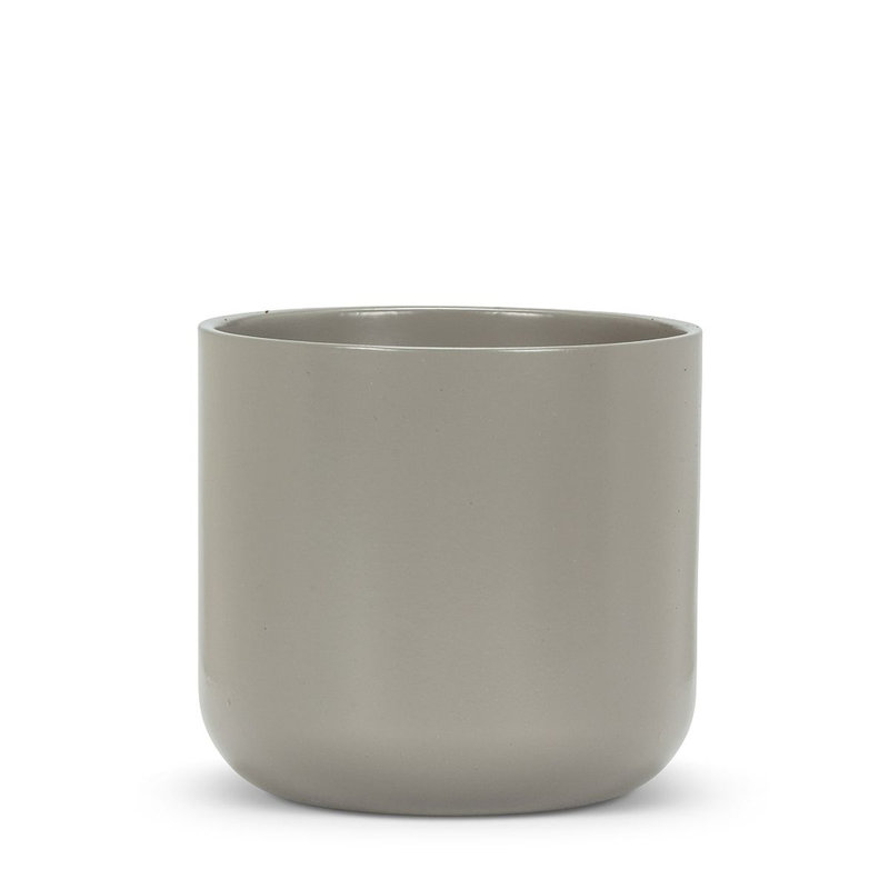 Pot à fleurs en ciment Ilmari, H 5 po x l 5 po x P 5 po, gris