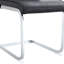 Fauteuil en arche de luxe, éponge à haute résilience, tissu gris foncé, siège de salle à manger de confort supérieur, pieds en métal arqués, normes esthétiques modernes-661590152-661590154