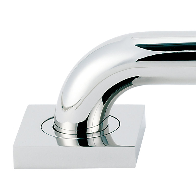 Contemporary II Grab Bar Bracket, Polished Chrome