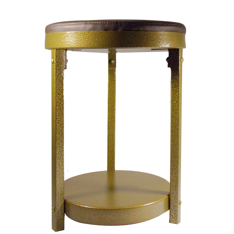 Tabouret de coiffeuse Mariko, Noir / blanc