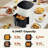 12-in-1 6.34 Quart Compact Air Fryer with Air Fry, Roast, Reheat, and Dehydrate Functions-106562570