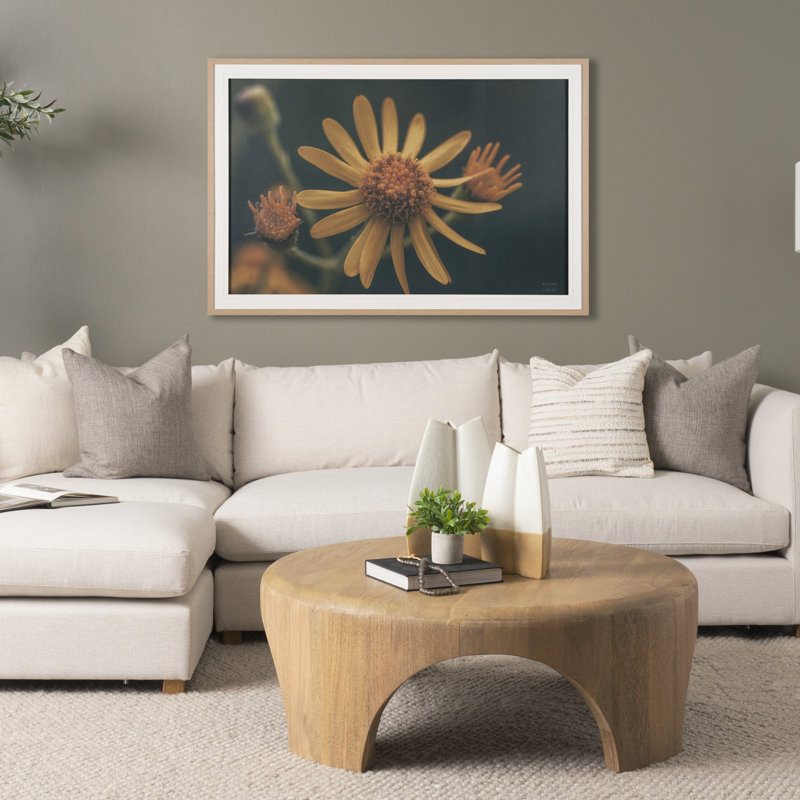 «Wild Blooms I» par Nathan Larson, reproduction d'art encadrée à la main mat sous verre, Fleurs sauvages II