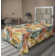 Ambesonne Floral Boho Flat Sheet Leafy Tropical Blooms