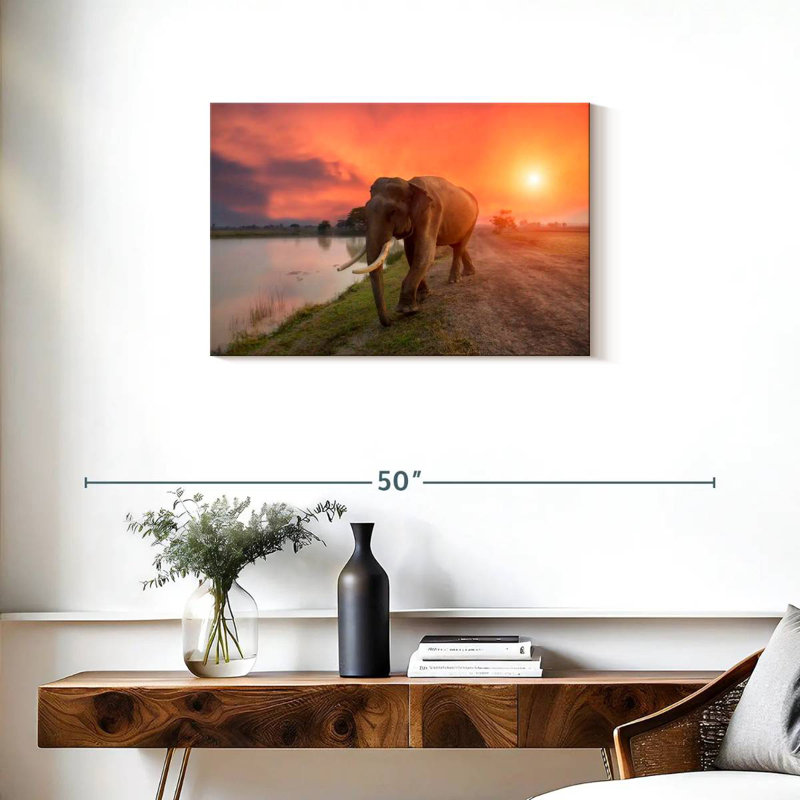 Surin Thailand Elephant, 20" H x 30" W
