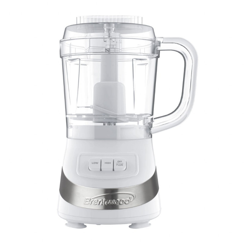 Robot culinaire 3 tasses Brentwood, Blanc