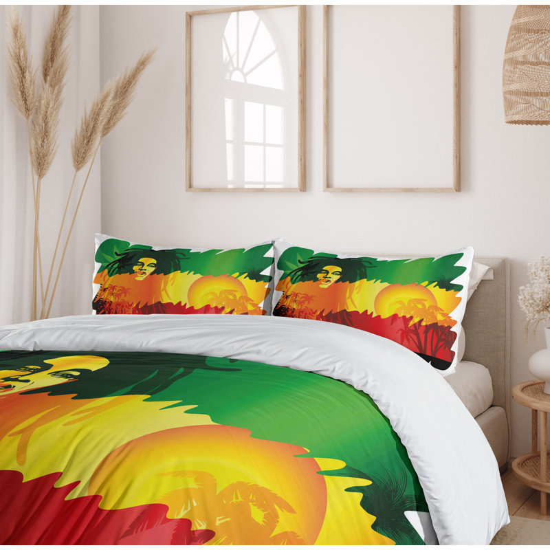Rasta Modern & Contemporary Duvet Cover, Queen