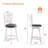 Swivel Upholstered Stool with Solid Wood Frame-791578194-791578196