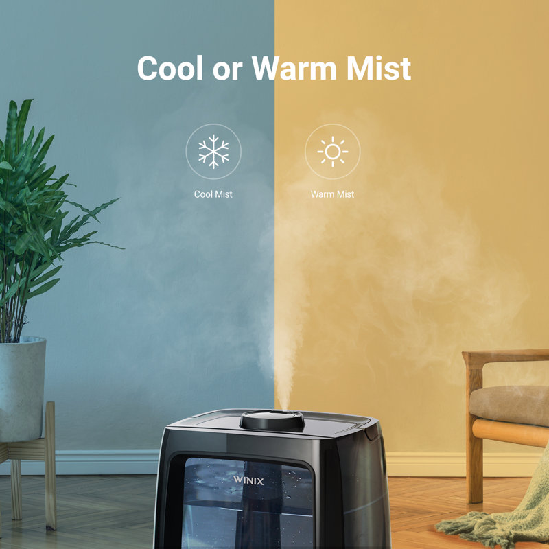 Humidificateur ultrasonique Winix L200 2 gallons avec brume chaude / froide et technologie LightCel