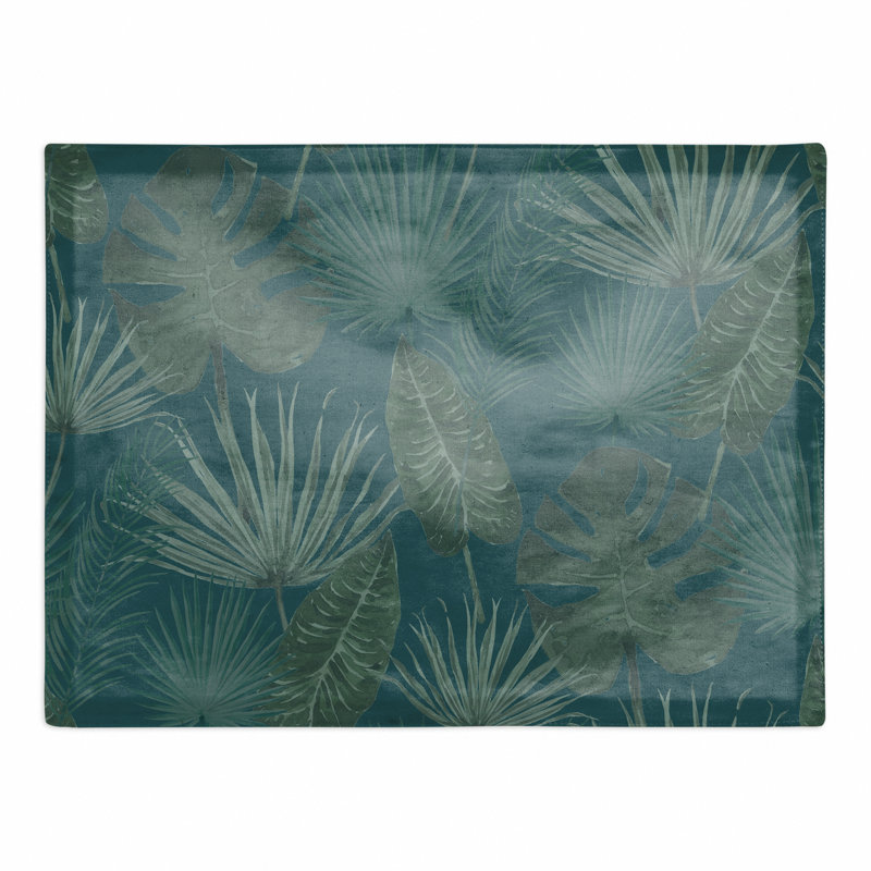 Napperon Tropical Palm, Bleu