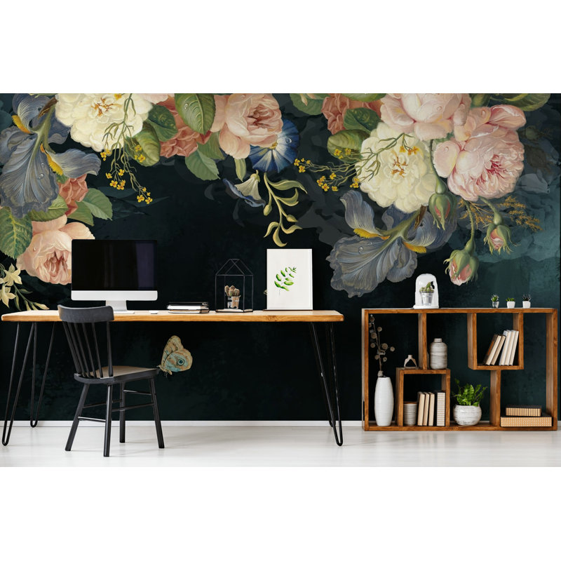 Murale pivoine Yosmely, l 98 po x L 150 po