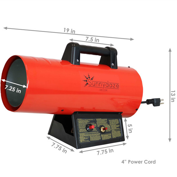 VEVOR 18000-BTU Forced Air Indoor/Outdoor Kerosene Heater in the Kerosene  Heaters department at