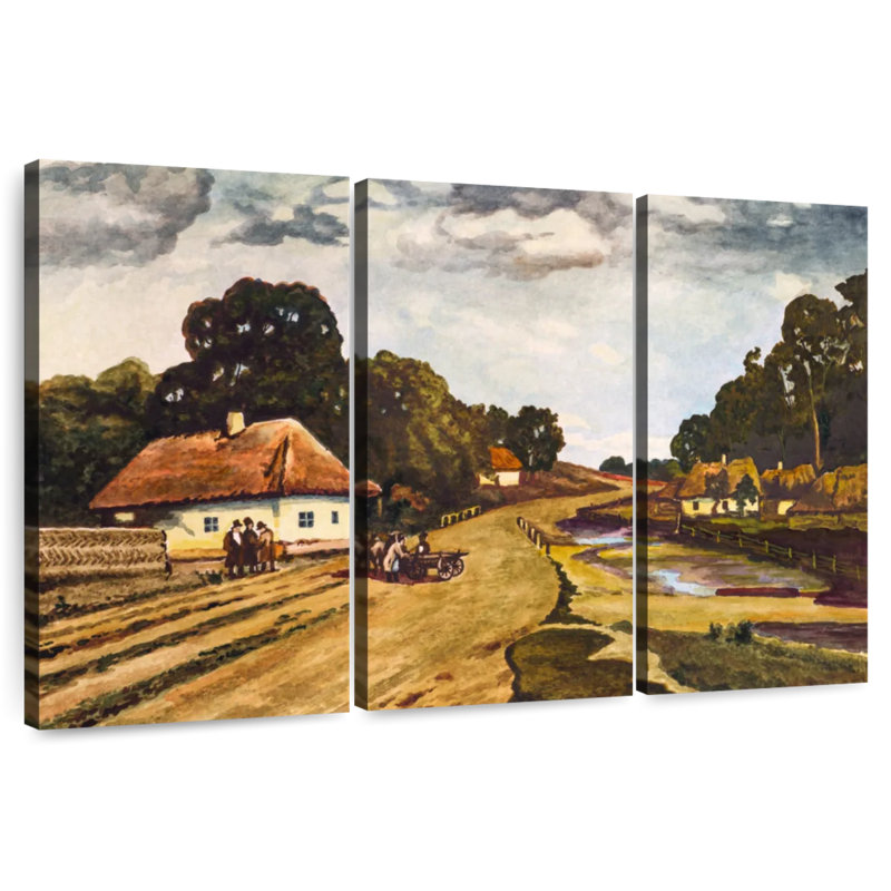 Paysage urbain d'Ukraine à Alvord, H 42 po x l 65 po