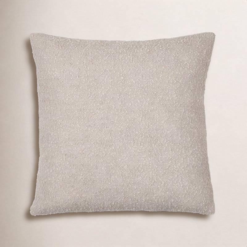 Coussin décoratif Amalfi Boucle, Bas, 20 po x 20 po, Beige