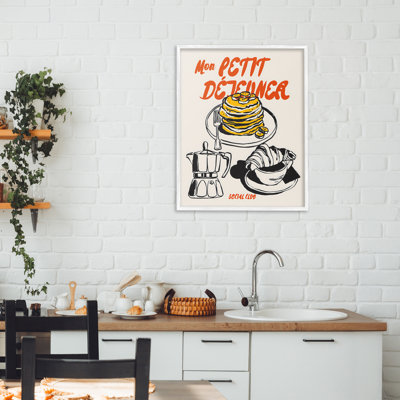My My Pancakes Spread, giclée encadrée, design par The Prints Vibe