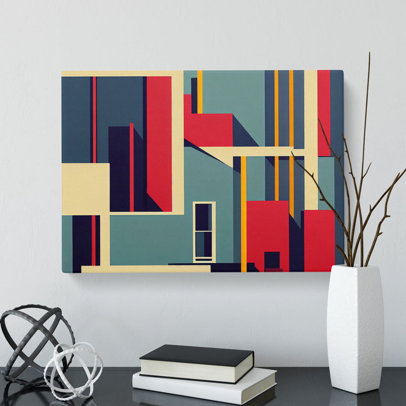 Bauhaus Architecture Vol.1 Abstract - Wrapped Canvas Print, 40cm H x 60cm W x 3cm D