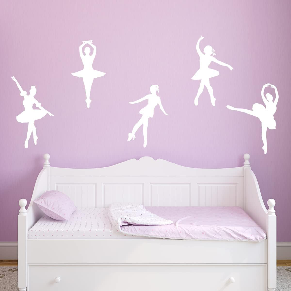 Mercer41 Dancing Ballerina Wall Decals - Girls Room Wall Art - Variety ...