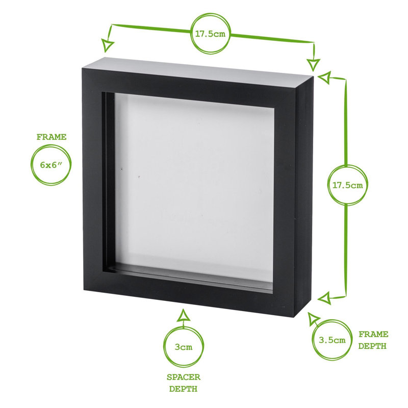 Plastic Box Frame in Grey
