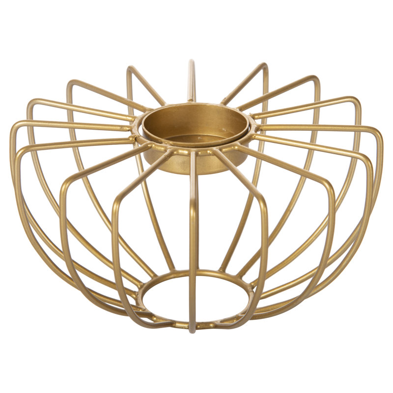 3.9'' H Iron Tabletop Tealight Holder
