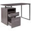 Desk with Two Drawers and Metal Frame-1255066939