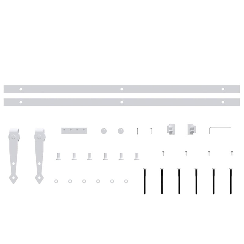 Affie Sliding Barn Door Pull Plate, 152cm, White