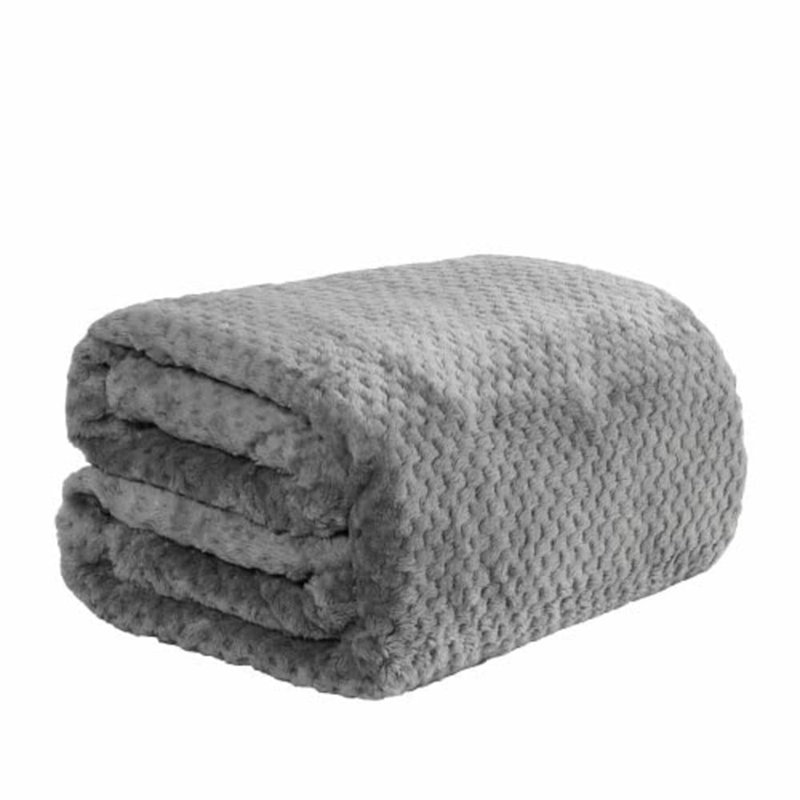 Throw Blanket, Grey, 240 x 200cm