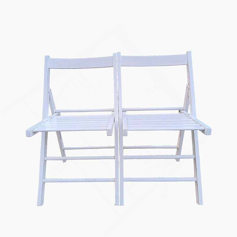 Chaise polyvalente pliable en bois massif pour divers environnements