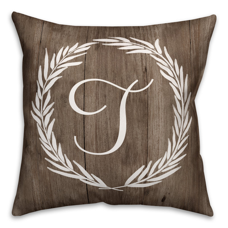 Reversible Throw Pillow, T