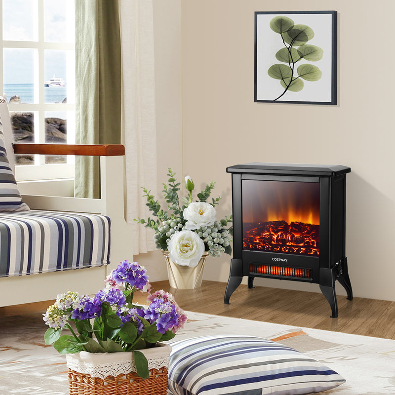 casart 37 cm W Black Electric Stove with 11082 BTU