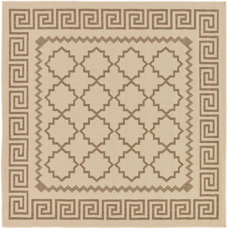 Georgianna Geometric Indoor / Outdoor Rug, Square 6'1"