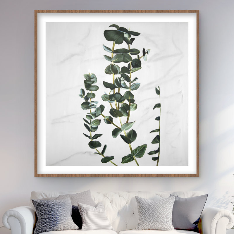 Tiges d'eucalyptus - chambre à coucher encadrée, Brun