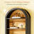 Spacious Display Shelving,Freestanding Bookshelf,Arched Bookcase-1939682333