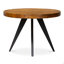 Table de salle à manger, ovale, classique, acacia massif, 6 places assises, brun