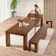 Transformer Table Extendable Dining Set - Table + Bench - 2 To 12 People - American Walnut