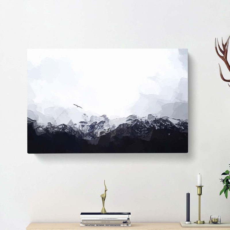 Eagle Flying over Colca Canyon in Abstract - Wrapped Canvas, 50cm H x 76cm W x 3cm D