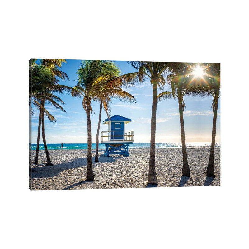 Sunshine State Of Mind Florida by Susanne Kremer - Print on Canvas, Wrapped Canvas, 152.5 cm H x 101.5 cm W x 3.175 cm D
