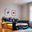 Modern Gaming Daybed With Integrated Desk, Light Strips, Built-in Charging Station, 3 Storage Drawers And Storage Shelves-185784244-185784234
