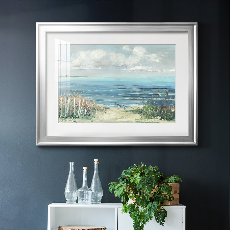 Lived Cove, reproduction d'art encadrée, Argent, H 19 po x l 27 po x P 1,5 po