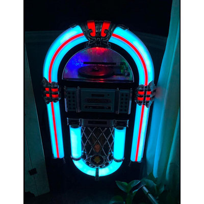 Retro Jukebox Wireless Sound System with Turntable