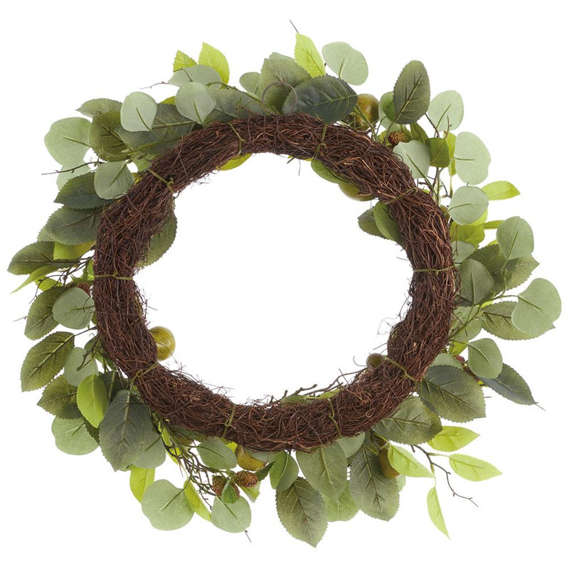 24"Pear/Raspberry/Eucalyptus Wreath